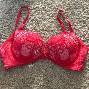 Red Victoria Secret push-up bra